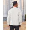 imageCOOFANDY Mens Waffle Henley Shirts Long Sleeve Casual TShirt Basic Lightweight Pullover TeesWhite