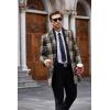 imageCOOFANDY Mens Wool Blend Coat with Detachable Plaid Scarfs Notched Collar Single Breasted Pea Coat Trench OvercoatKhaki Plaid