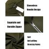 imageCOOFANDY Mens Workout Hooded Tank Tops Zip Up Sleeveless Hoodie Bodybuilding Fitness Gym Muscle Cut Off T ShirtArmy Green