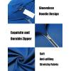 imageCOOFANDY Mens Workout Hooded Tank Tops Zip Up Sleeveless Hoodie Bodybuilding Fitness Gym Muscle Cut Off T ShirtSnorkel Blue