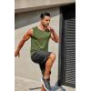 imageCOOFANDY Mens Workout Tank Tops 12 Pack Dry Fit Sleeveless Muscle Gym Shirts Stretch Bodybuilding TeeArmy Green