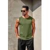 imageCOOFANDY Mens Workout Tank Tops 12 Pack Dry Fit Sleeveless Muscle Gym Shirts Stretch Bodybuilding TeeArmy Green