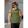 imageCOOFANDY Mens Workout Tank Tops 12 Pack Dry Fit Sleeveless Muscle Gym Shirts Stretch Bodybuilding TeeArmy Green