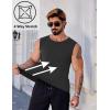 imageCOOFANDY Mens Workout Tank Tops 12 Pack Dry Fit Sleeveless Muscle Gym Shirts Stretch Bodybuilding TeeBlack