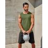 imageCOOFANDY Mens Workout Tank Tops 12 Pack Dry Fit Sleeveless Muscle Gym Shirts Stretch Bodybuilding TeeBlackarmy Green