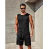 imageCOOFANDY Mens Workout Tank Tops 12 Pack Dry Fit Sleeveless Muscle Gym Shirts Stretch Bodybuilding TeeBlackarmy Green