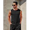 imageCOOFANDY Mens Workout Tank Tops 12 Pack Dry Fit Sleeveless Muscle Gym Shirts Stretch Bodybuilding TeeBlackarmy Green