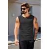 imageCOOFANDY Mens Workout Tank Tops 12 Pack Dry Fit Sleeveless Muscle Gym Shirts Stretch Bodybuilding TeeBlackdark Grey