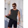 imageCOOFANDY Mens Workout Tank Tops 12 Pack Dry Fit Sleeveless Muscle Gym Shirts Stretch Bodybuilding TeeBlackdark Grey