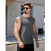imageCOOFANDY Mens Workout Tank Tops 12 Pack Dry Fit Sleeveless Muscle Gym Shirts Stretch Bodybuilding TeeBlackdark Grey