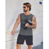 imageCOOFANDY Mens Workout Tank Tops 12 Pack Dry Fit Sleeveless Muscle Gym Shirts Stretch Bodybuilding TeeBlackdark Grey
