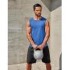 imageCOOFANDY Mens Workout Tank Tops 12 Pack Dry Fit Sleeveless Muscle Gym Shirts Stretch Bodybuilding TeeBlue