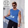 imageCOOFANDY Mens Workout Tank Tops 12 Pack Dry Fit Sleeveless Muscle Gym Shirts Stretch Bodybuilding TeeBlue