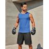 imageCOOFANDY Mens Workout Tank Tops 12 Pack Dry Fit Sleeveless Muscle Gym Shirts Stretch Bodybuilding TeeBlue