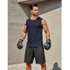imageCOOFANDY Mens Workout Tank Tops 12 Pack Dry Fit Sleeveless Muscle Gym Shirts Stretch Bodybuilding TeeNavy