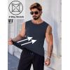 imageCOOFANDY Mens Workout Tank Tops 12 Pack Dry Fit Sleeveless Muscle Gym Shirts Stretch Bodybuilding TeeNavy
