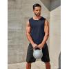 imageCOOFANDY Mens Workout Tank Tops 12 Pack Dry Fit Sleeveless Muscle Gym Shirts Stretch Bodybuilding TeeNavylight Blue