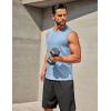 imageCOOFANDY Mens Workout Tank Tops 12 Pack Dry Fit Sleeveless Muscle Gym Shirts Stretch Bodybuilding TeeNavylight Blue