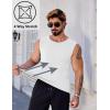 imageCOOFANDY Mens Workout Tank Tops 12 Pack Dry Fit Sleeveless Muscle Gym Shirts Stretch Bodybuilding TeeWhite