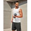 imageCOOFANDY Mens Workout Tank Tops 12 Pack Dry Fit Sleeveless Muscle Gym Shirts Stretch Bodybuilding TeeWhite