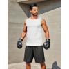 imageCOOFANDY Mens Workout Tank Tops 12 Pack Dry Fit Sleeveless Muscle Gym Shirts Stretch Bodybuilding TeeWhite