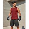 imageCOOFANDY Mens Workout Tank Tops 12 Pack Dry Fit Sleeveless Muscle Gym Shirts Stretch Bodybuilding TeeWine Red