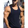 imageCOOFANDY Mens Workout Tank Tops 2 Pack Gym Muscle Sleeveless Shirt Casual Stringer Athletic Tee Shirts SummerBlacknavy