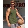 imageCOOFANDY Mens Workout Tank Tops 2 Pack Y Back Sleeveless Shirts Gym Muscle T Shirt Bodybuidling Athletic Stringer TeeArmy Green