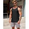 imageCOOFANDY Mens Workout Tank Tops 2 Pack Y Back Sleeveless Shirts Gym Muscle T Shirt Bodybuidling Athletic Stringer TeeBlack
