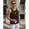 imageCOOFANDY Mens Workout Tank Tops 2 Pack Y Back Sleeveless Shirts Gym Muscle T Shirt Bodybuidling Athletic Stringer TeeBlack