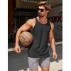 imageCOOFANDY Mens Workout Tank Tops 2 Pack Y Back Sleeveless Shirts Gym Muscle T Shirt Bodybuidling Athletic Stringer TeeBlack