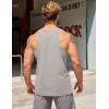 imageCOOFANDY Mens Workout Tank Tops 2 Pack Y Back Sleeveless Shirts Gym Muscle T Shirt Bodybuidling Athletic Stringer TeeBlackLight Grey