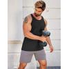 imageCOOFANDY Mens Workout Tank Tops 2 Pack Y Back Sleeveless Shirts Gym Muscle T Shirt Bodybuidling Athletic Stringer TeeBlackWhite