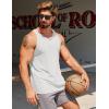 imageCOOFANDY Mens Workout Tank Tops 2 Pack Y Back Sleeveless Shirts Gym Muscle T Shirt Bodybuidling Athletic Stringer TeeBlackWhite