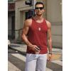 imageCOOFANDY Mens Workout Tank Tops 2 Pack Y Back Sleeveless Shirts Gym Muscle T Shirt Bodybuidling Athletic Stringer TeeBlackWine Red