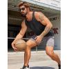 imageCOOFANDY Mens Workout Tank Tops 2 Pack Y Back Sleeveless Shirts Gym Muscle T Shirt Bodybuidling Athletic Stringer TeeKhakiBlack