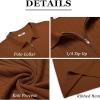 imageCOOFANDY Mens Zipper Polo Shirts Short Sleeve Ribbed Knit Polo T Shirts Fashion Casual Golf ShirtsBrown