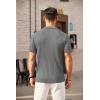 imageCOOFANDY Mens Zipper Polo Shirts Short Sleeve Ribbed Knit Polo T Shirts Fashion Casual Golf ShirtsGrey