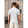 imageCOOFANDY Mens Zipper Polo Shirts Short Sleeve Ribbed Knit Polo T Shirts Fashion Casual Golf ShirtsWhite