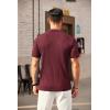 imageCOOFANDY Mens Zipper Polo Shirts Short Sleeve Ribbed Knit Polo T Shirts Fashion Casual Golf ShirtsWine Red