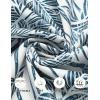 imageCOOFANDY Sleeveless Beach Shirts for Men Summer Tank Shirts Casual Henley Tank TopBlue Leaves