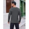 imageCOOFANDY Thermal Shirts for Men Long Sleeve T Shirt Casual Basic Shirts Stretch Crew Neck UndershirtsGrey