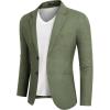 imageCOOFANDY Mens Blazer Casual Slim Fit Sport Coats Two Button Lightweight Suit JacketDark Green