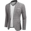 Plaid Blazer - Grey