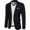 imageCOOFANDY Mens Blazer Sport Coats Casual Slim Fit Suit Jacket Business One Button BlazersBlue