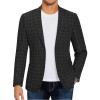Plaid Blazer- Black