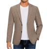 Plaid Blazer-brown