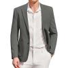 imageCOOFANDY Mens Casual Sport Coat Blazer Two Buttons Knit Lightweight Suit JacketsDark Grey
