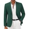 imageCOOFANDY Mens Casual Sport Coat Lightweight Two Button Blazer Slim Fit Business JacketsBlackish Green