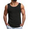 imageCOOFANDY Mens Casual Tank Tops Sleeveless Beach Muscle T Shirts Summer Fashion Tank ShirtBlack